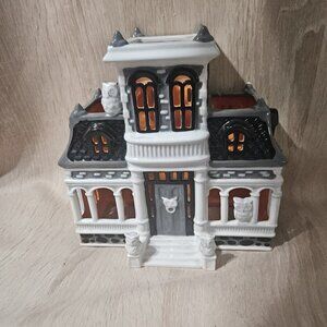 Bath & Body Works Haunted House Luminary Tea Light Candle Style Halloween Owls